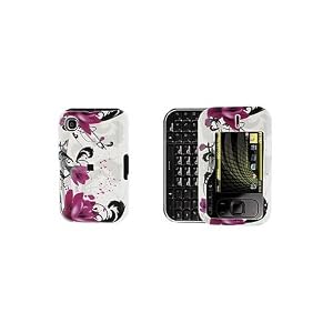 New Purple Art Flower Snap on Hard Skin Cover Faceplate Cell Phone Case for Nokia Surge 6790