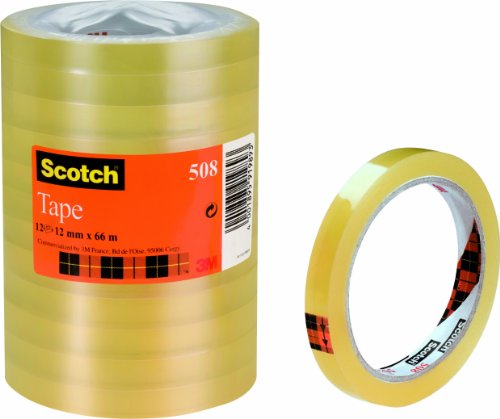 3M Deutschland 5081266 Scotch transparentes Klebeband - 12 Rollen, Abmessung: 12 mm x 66 m Preisvergleich