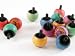 Wooden Spinning Top - Upside-Down, Arabesk