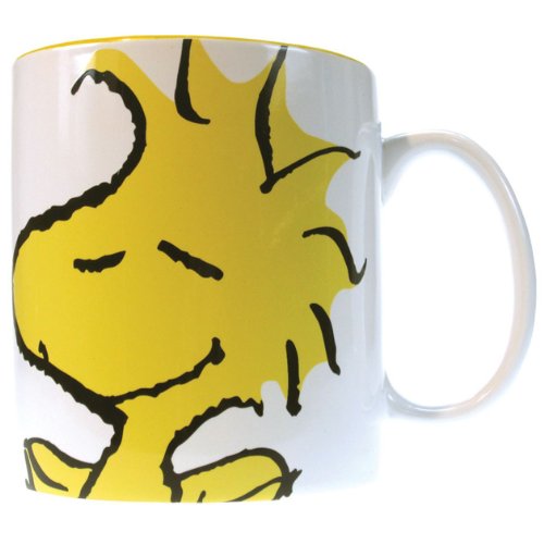 Westland Giftware 4-Inch Peanuts Woodstock Face Stoneware Mug, 14-Ounce