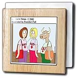 Pregnant Mooooother - 6 Inch Tile Napkin Holder