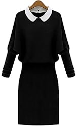 Spring Fall Winter Polyester/Knit  Dress