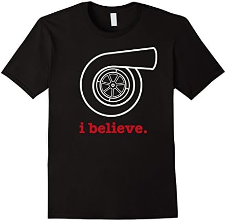 Men's Turbine Turbo Boost I Believe T Shirt XL Black