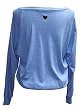 YogaColors Black Heart Tri-Blend Light Weight Raglan Pullover BR394