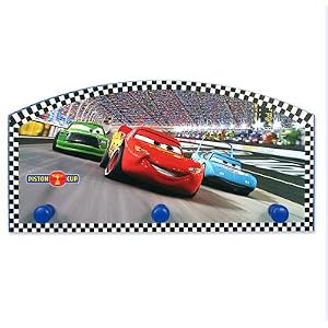 DISNEY Cars MOVIE kids COAT rack hook BOYS ROOM
