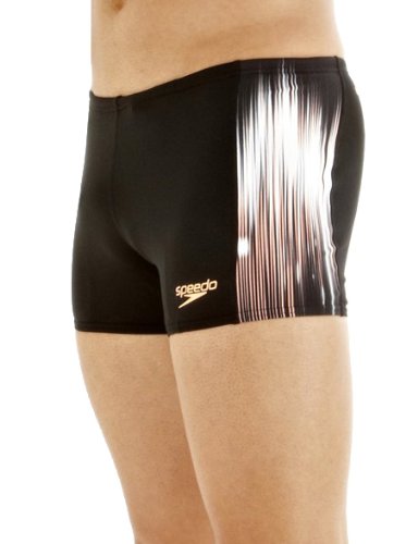 Speedo Herren Aquashort PowerSprint Placement Panel, schwarz-flamingo, 7, 8045107799 Preisvergleich
