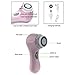 PleasingCare Sonic Facial Cleansing Brush, 2 Speeds, 3 Heads Included Rechargeable Face Cleaning Brush, Removing Makeup and Skin Care Must Have Pro Cleansing System (Pink)