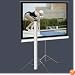 Elite Screens Tripod Portable Projection Screen, 1:1 Aspect Ratio-85in (Max White)