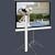 Elite Screens Tripod Portable Projection Screen, 1:1 Aspect Ratio-85in (Max White)