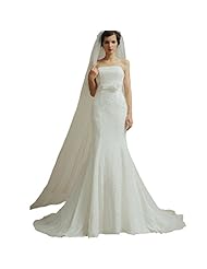 Strapless Lace-Up Crystal Beaded Satin/Tulle Mermaid  Dress With a Sash 