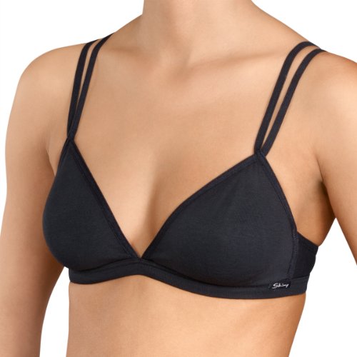 Skiny Damen BH/ Ohne B&uuml;gel SKINY Essentials Women / 3793 Da. Triangel, Gr. 70B (36), Schwa Preisvergleich