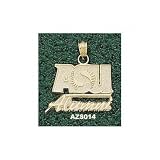 Arizona State Sun Devils Solid 10K Gold Large ''ASU ALUMNI'' Pendant