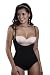 Vedette - Under Bust Body Suit w/ Latex Front -- MEDIUM BLACK by Vedette (Bodysuit flattens stomach, trims waist and makes you appear thinner!) - Great Gift Idea! Vedette girdles for women can be used as girdle for postpartum! Excellent Girdle shaper! Can also be used as a postpartum girdle for postpartum support body shaper for women! Terrific Birthday Present, Holiday or Christmas Gift or Stocking Stuffer! BEST SELLER!