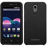 ZTE Obsidian Case, ATUS&reg; Heavy Duty Tuff Shield Hybrid Hard Case Silicone Skin Cover for ZTE Obsidian Z820 + Ultra-sensitive Stylus Pen (BLACK/BLACK)