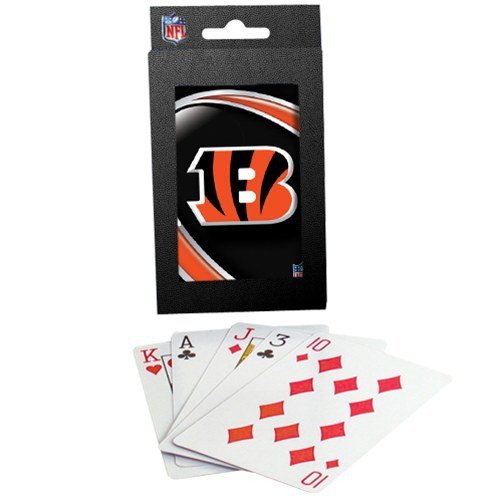 Cincinnati Bengals Team Logo Vortex Design Playing Cards