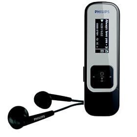 Philips 2 GB Flash MP3 Player with FM Radio (White) by Philips