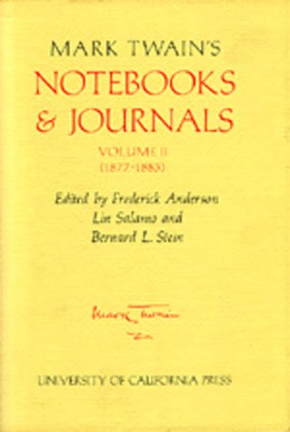 City Travel Guides Discounted  Books : Mark Twain's Notebooks & Journals, Volume II [2]: 1877-1883 (The Mark Twain Papers)