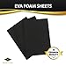 Black EVA Foam Sheet, 9 inch x 12 inch, 6 mm- Thick! Great for Crafts! (10)