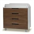 Bundle-34 4 Drawer Changing Table (2 Pieces) Finish: Walnut