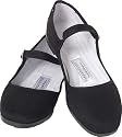 Black Cotton Mary Jane Chinese Shoes