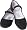 Black Cotton Mary Jane Chinese Shoes Size 35