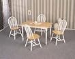 5 Piece Dining Set in Natural and White Finish By Coaster Furniture
