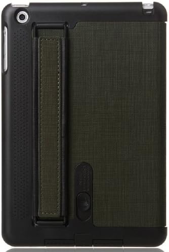 Gentne Smart Ipad Mini / Ipad Mini 2 Case Cover Full Body Protection with Front & Back Pu Leather Case Cover with Magnetic Sleep Sensor (Military green)