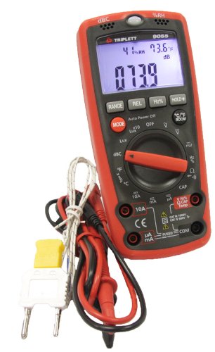Triplett 9055 6-in-1 Autoranging Digital Multimeter, 53 Measurement Ranges