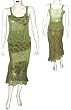 Skirt Set Georgette Embroidery Womens Casual Sundresses Size XS (skts089)
