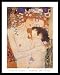 Gustav Klimt Mother And Child Nude Art White Wood-Mounted Poster Print - 22