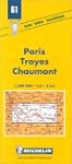 Carte routi�re : Paris - Troyes - Cha...