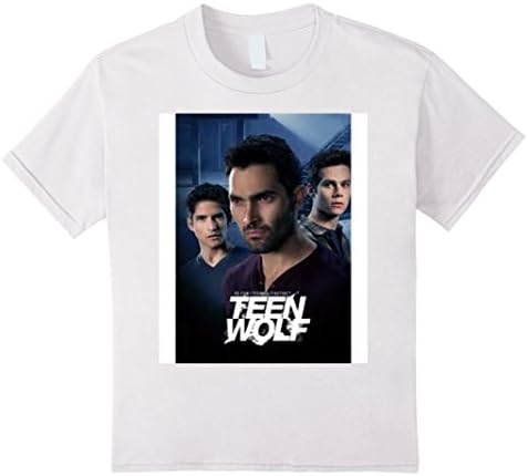 Kids JRE TEEN WOLF 3 HOTTIES Designer T Shirt 6 White