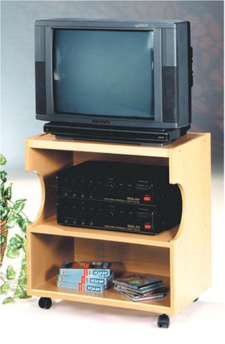 Tv/vcr Stand w/Casters in Natural