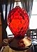 Hummingbird Feeder by Grateful Gnome - Large Hand Blown Stained Glass Feeder for Garden, Patio, Outdoors, Window with Accessories S-Hook, Ant Moat, Brush - 20 fl oz, Red Egg Design