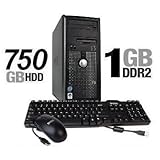 Fast Dell Optiplex Gx620 Tower Desktop Computer Pentium 4HT 3.2Ghz, 1GB/750 ....