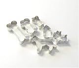 Dog & Dog Bone Cookie Cutters - Set of 6