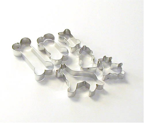 Dog & Dog Bone Cookie Cutters - Set of 6