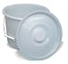 Duro-Med Universal Replacement Pail with Lid, White