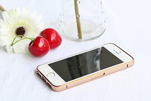 iPhone 6/6S Plus case, iPhone 6/6S Plus Stainless Steel Bumper - Premium Metal Bumper Frame Case Slim Perfect Fit Hard Sides Cover for Apple iPhone 6/6S 5.5inch (Golden)