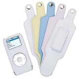 Griffin Trio plus Spring colors-White leather Case with Additional Interchangable Covers (Pink, Blue,Yellow)