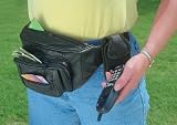 Giovanni Navarre Solid Genuine Leather AllinOne Belt Bag with cell phone holder