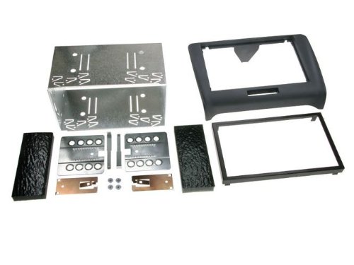 RT Doppel DIN Blende Komplett-SetRubber Touch für Audi TT 2007->