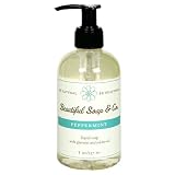 Beautiful Soap & Co. Liquid Soap, Peppermint, 8 oz (237 ml) (Pack of 3)