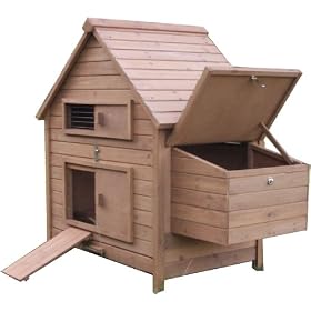 Wooden Hen House Chicken Coop Nesting Box Poultry Ark Home Rabbit Guinea Pig Hutch