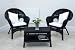 Kitchen & Housewares : WILTON BLACK CONSERVATORY 2 CHAIRS AND TABLE
