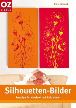 christophorus Silhouetten-Bilder. Trendige Acrylmalerei auf Keilrahmen