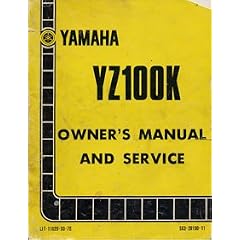 Yamaha YZ100K Owner's Manual and Service