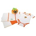 Halloween Peek-A-Boo 4-pc. Layette Set - White/ Orange