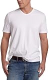 Perry Ellis Men's V-Neck Tee Shirt,Bright White,XL