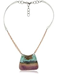 Sibilia Petite Horizonte Lilac Patina Copper and Silver Plated Necklace